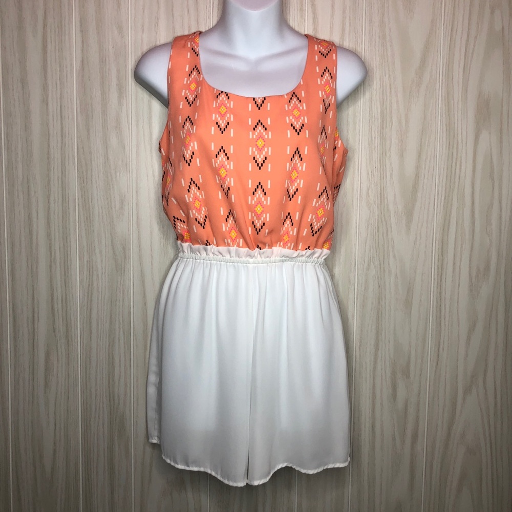 Lila Clothing Co. Chevron Aztec Romper